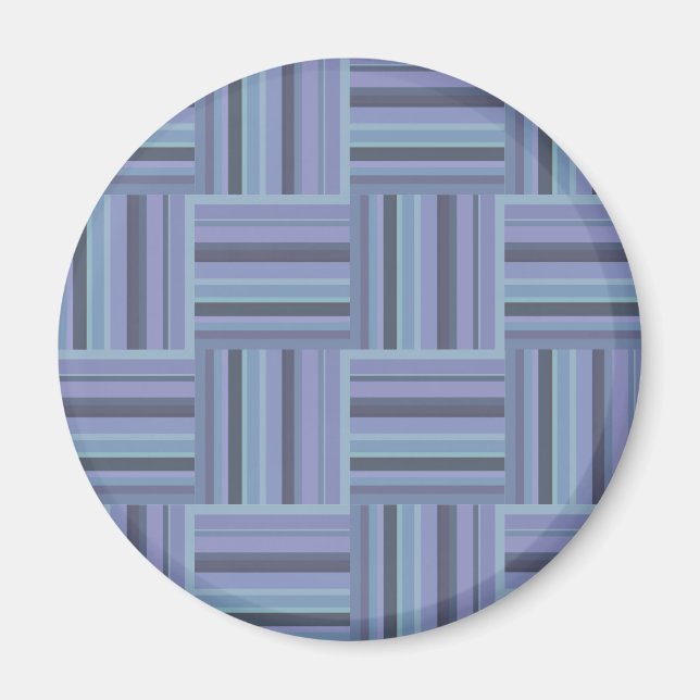 Íman Padrão de tecelagem de cinzas azuis (Frente)