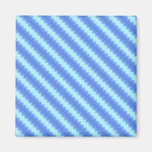 Íman Padrão de Textura de Stripe do Knit Azul Aqua
