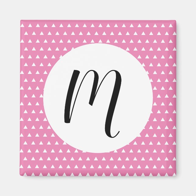 Íman Padrão de triângulo branco  (Frente)