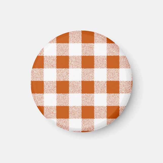 Íman Padrão de Verificação de Gingham Brown (Frente)