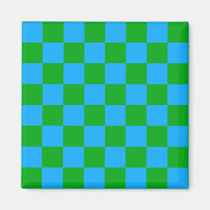 Íman Padrão de Verificação Verde Azul