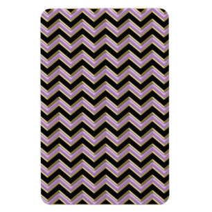 Íman Padrão de Zigzag Preto Dourado Ametist