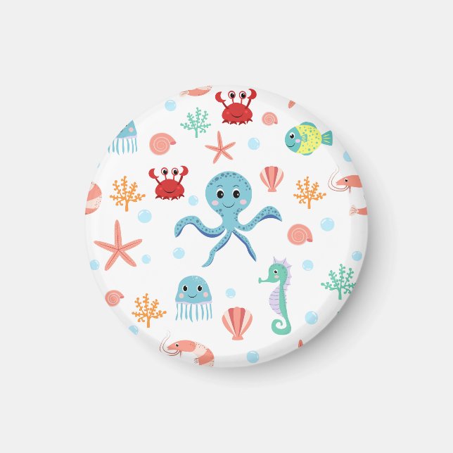 Íman Padrão do mundo do mar (Frente)