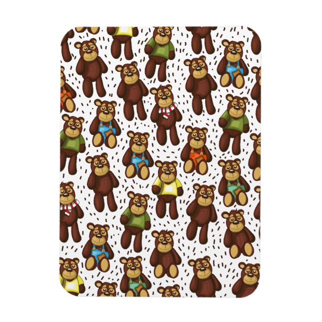 Íman Padrão do Urso de Teddy (Vertical)