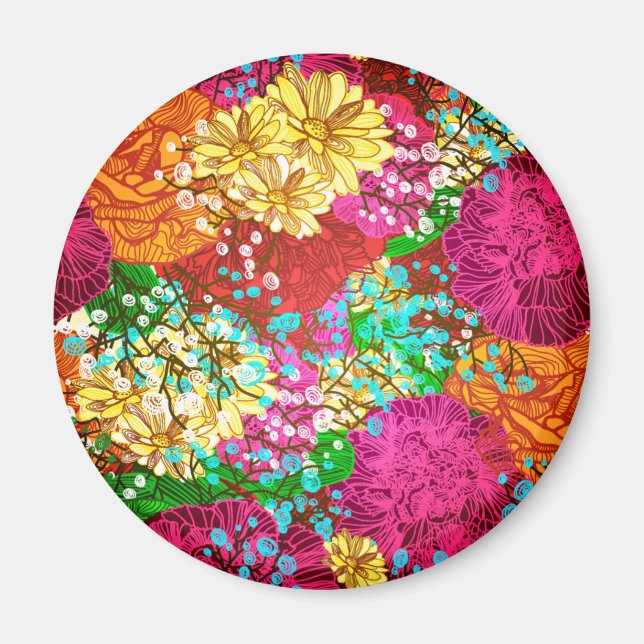 Íman Padrão Floral (Frente)