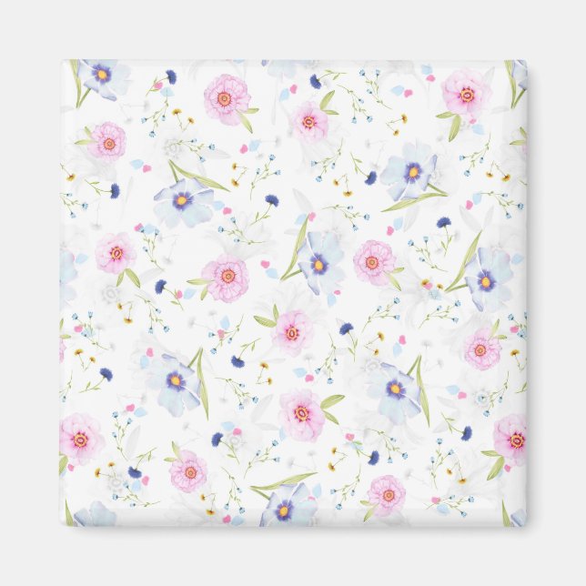Íman Padrão Floral bonito (Frente)