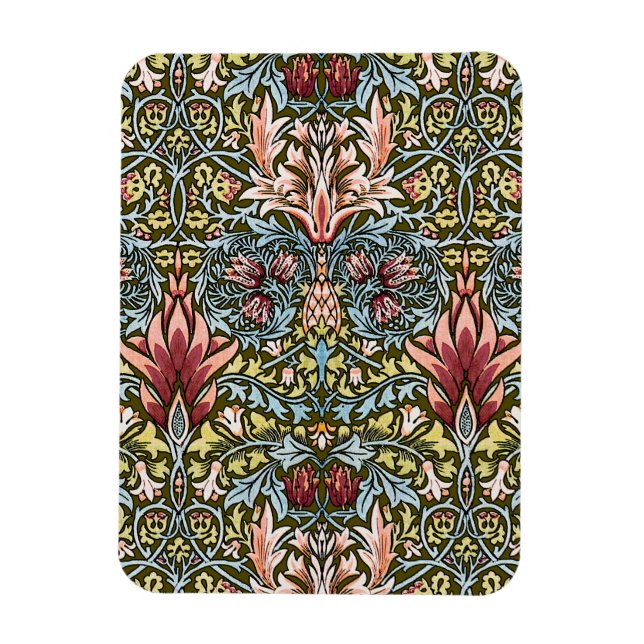Íman Padrão Floral Cabeça de Cobra de William Morris (Vertical)
