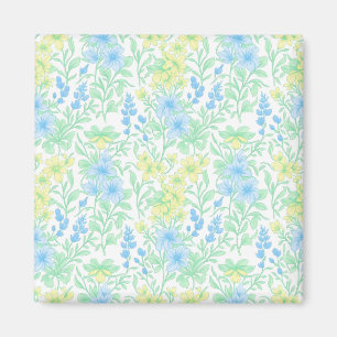 Íman Padrão Floral de Pastel Fresco