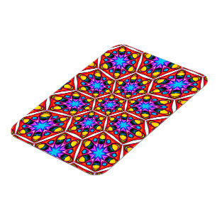 Íman Padrão Floral Elegante Abstrato