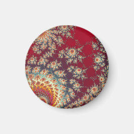 Íman Padrão Floral Espiral