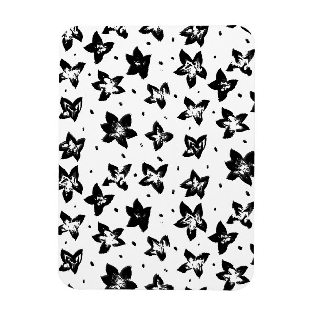 Íman Padrão Floral Reconstruído - Gótico acromático (Vertical)