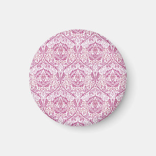 Íman Padrão Floral Rosa Elegante