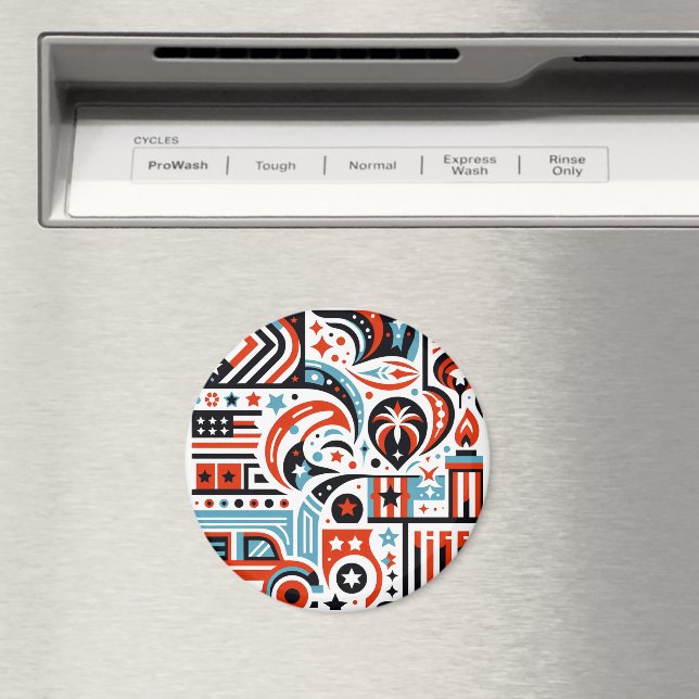 Íman Padrão Generativo de 4 de Julho (In Situ (Dishwasher))