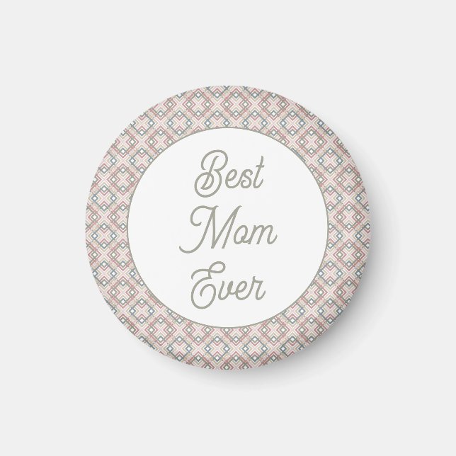 Íman Padrão Geométrico bonito (Frente)