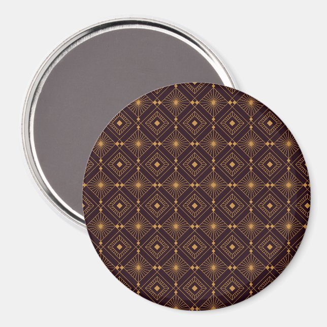 Íman Padrão geométrico contínuo com forma de diamante d (Front/Back)