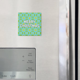 Íman Padrão Geométrico de Natal - Personalizado 