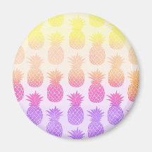 Padrão Girly Topical Rainbow Summer Pineapple