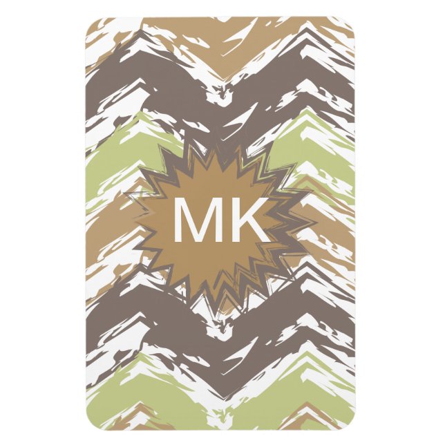 Íman Padrão Melon Brandy Scribble ZigZag (Vertical)