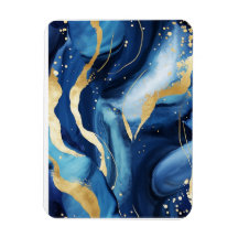 Padrão moderno elegante de marinho de ouro azul-ma