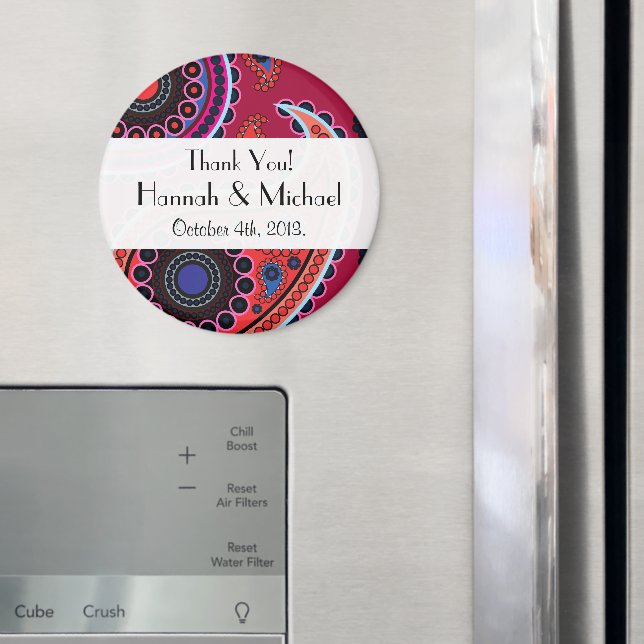 Íman Padrão Paisley, Paisley Persa, Boteh, Casamento (In Situ (Fridge))