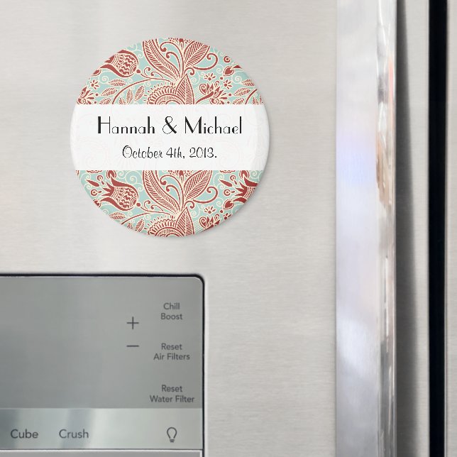 Íman Padrão Paisley, Paisley Persa, Boteh, Casamento (In Situ (Fridge))