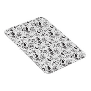Íman Padrão Paisley Preto e Branco – Arte Textil Elegan