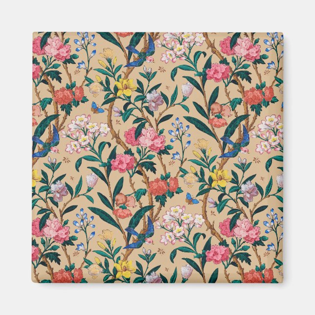 Íman Padrão popular - pássaros, borboletas, abelhas... (Frente)