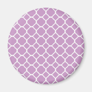 Íman Padrão Quatrefoil Lavanda Roxo Empoeirado