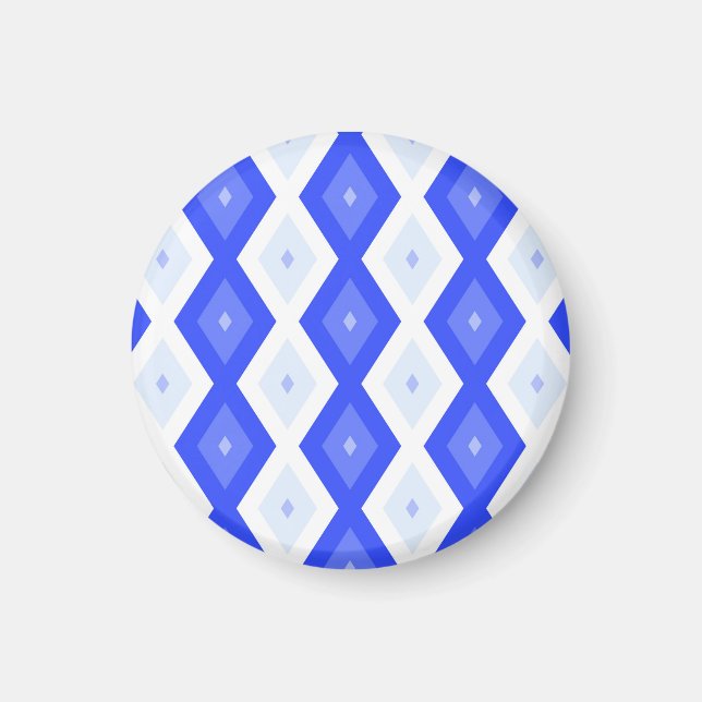Íman Padrão real de diamante azul (Frente)