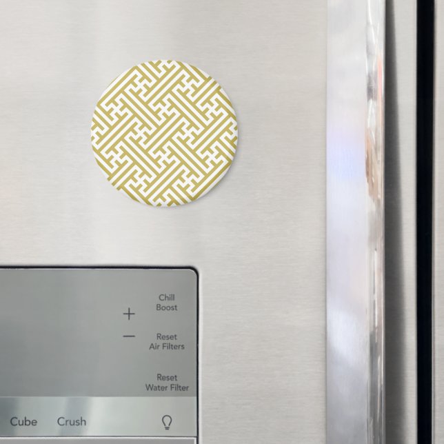 Íman Padrão Sayagata, Japonês, Dourado e Branco (In Situ (Fridge))