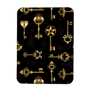 Íman Padrão sem falhas com chaves de Ouro