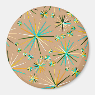 Íman Padrão Sputnik do meio século, Taupe Tan