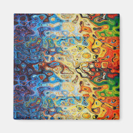 Íman padrão texturizado abstrato