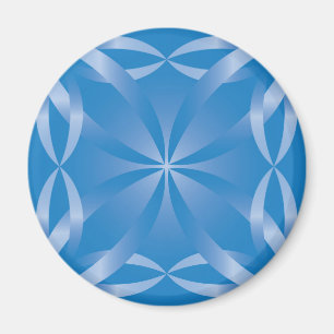 Íman padrão topaz azul