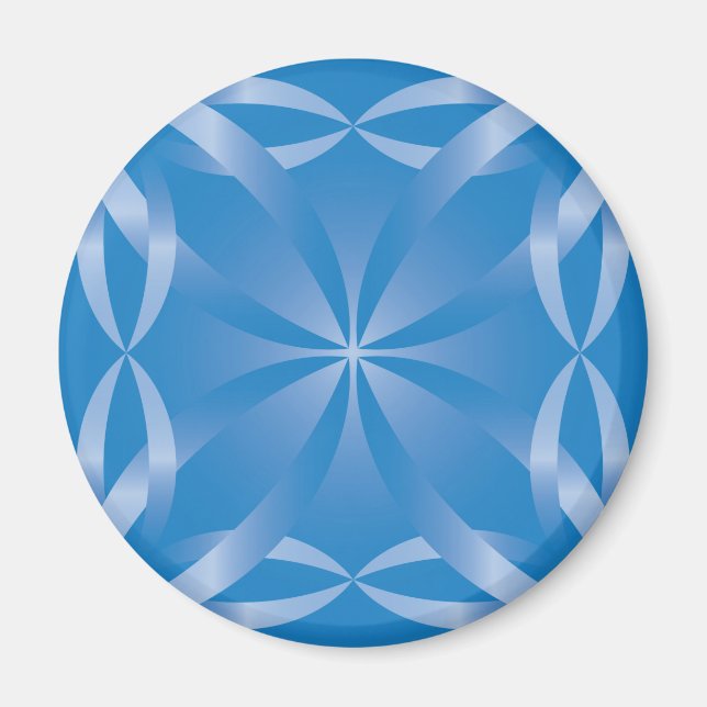 Íman padrão topaz azul (Frente)