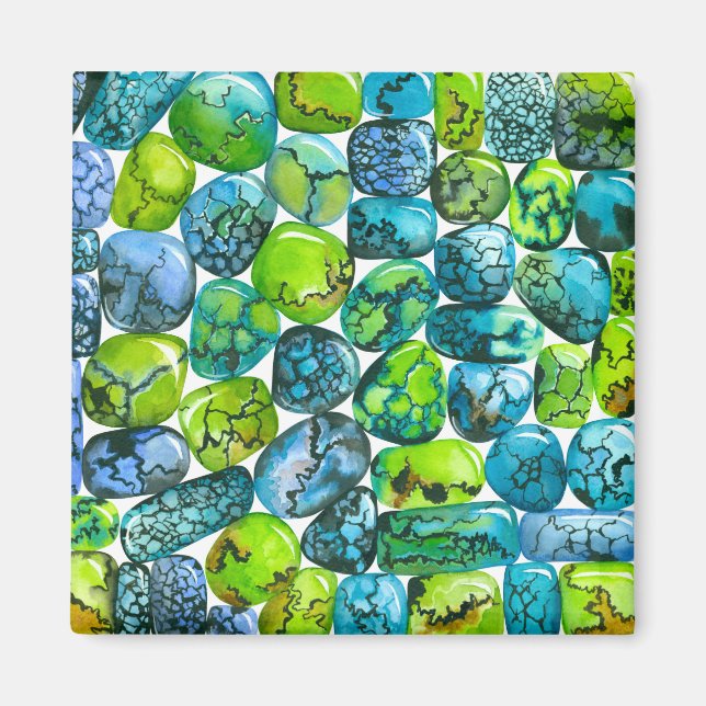 Íman Padrão turquesa (Frente)