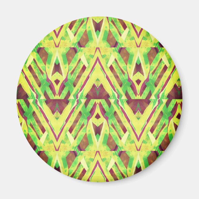 Íman Padrão verde e castanho (Frente)