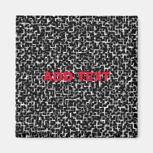 Íman Padrão Vermelho Branco Preto da Camo Digital