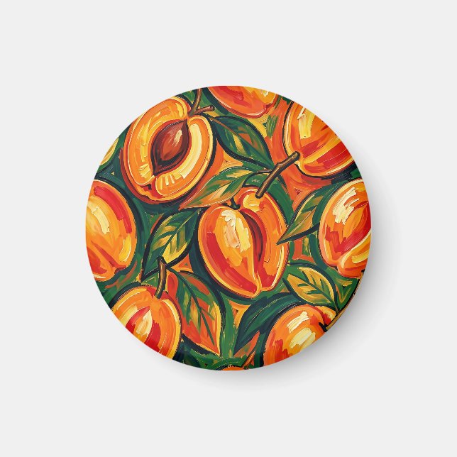 Íman Padrão Vibrante de Damasco (Frente)