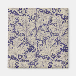Íman Padrão Wallflower Azul Antigo de William Morris
