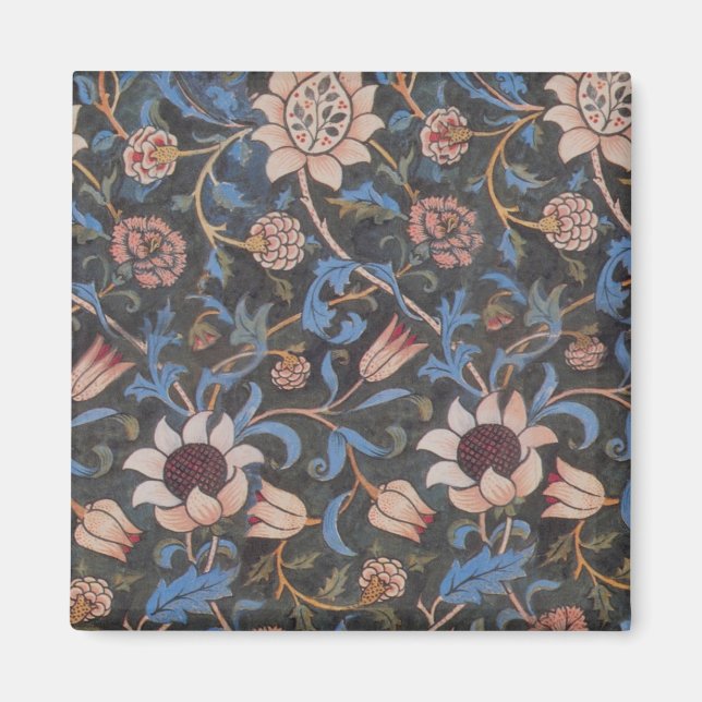 Íman Padrão William Morris Evenlode: Vintage Temperamen (Frente)