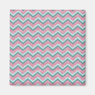 Íman Padrão ZigZag cor-de-rosa