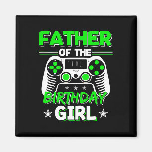 Íman Padre da Festa de Vídeo Jogo de Rapariga de Aniver