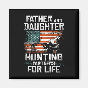 Íman Padre Daughn Hunting Partners American Flag On
