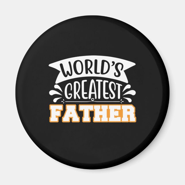 Íman Padre Gift Pai Maior do Mundo (Frente)