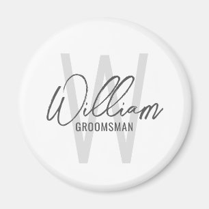 Íman Padrinhos de casamento Personalizados de Script Mo
