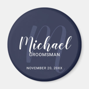 Íman Padrinhos de casamento Personalizados de Script Mo