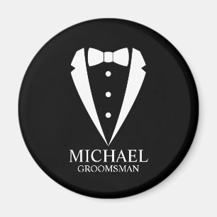 Íman Padrinhos de casamento personalizados de terno de