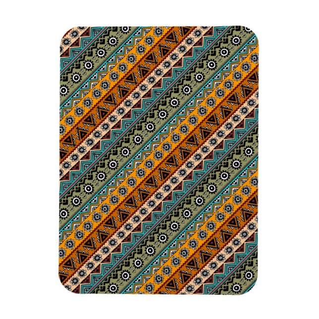 Íman Padrões aztec coloridos, design, de origem étnica (Vertical)