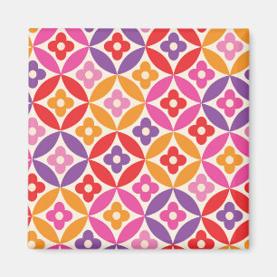 Íman Padrões das flores retrorreflectoras nos círculos 